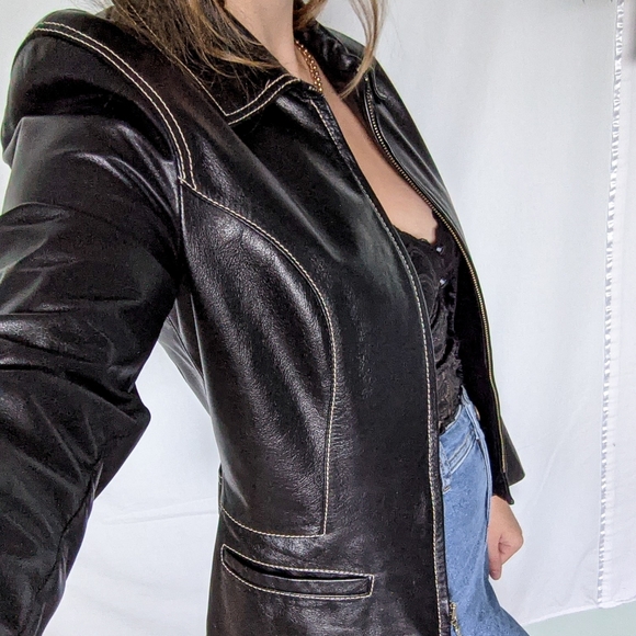 Vintage Danier Leather Jacket - Picture 4 of 6
